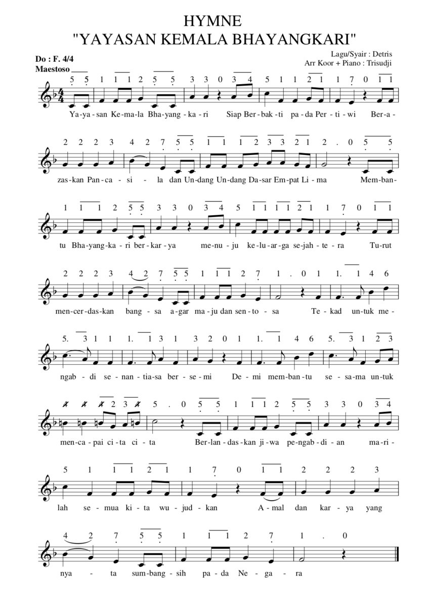 HYMNE YAYASAN KEMALA BHAYANGKARI